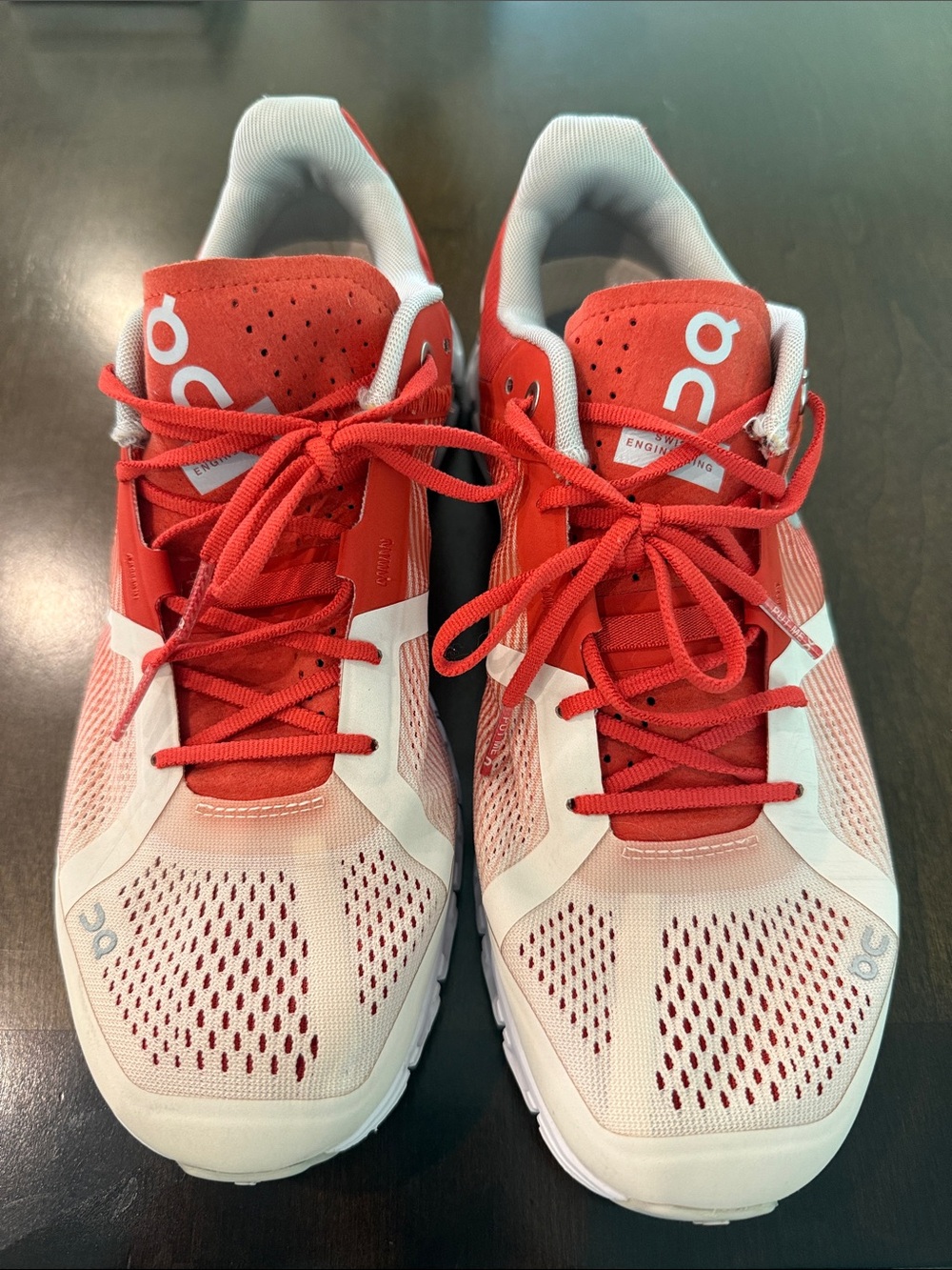 On Running Kids Sneakers in Red and White